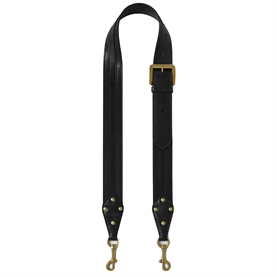 Mulberry Stud Buckled Strap Black High Shine Leather